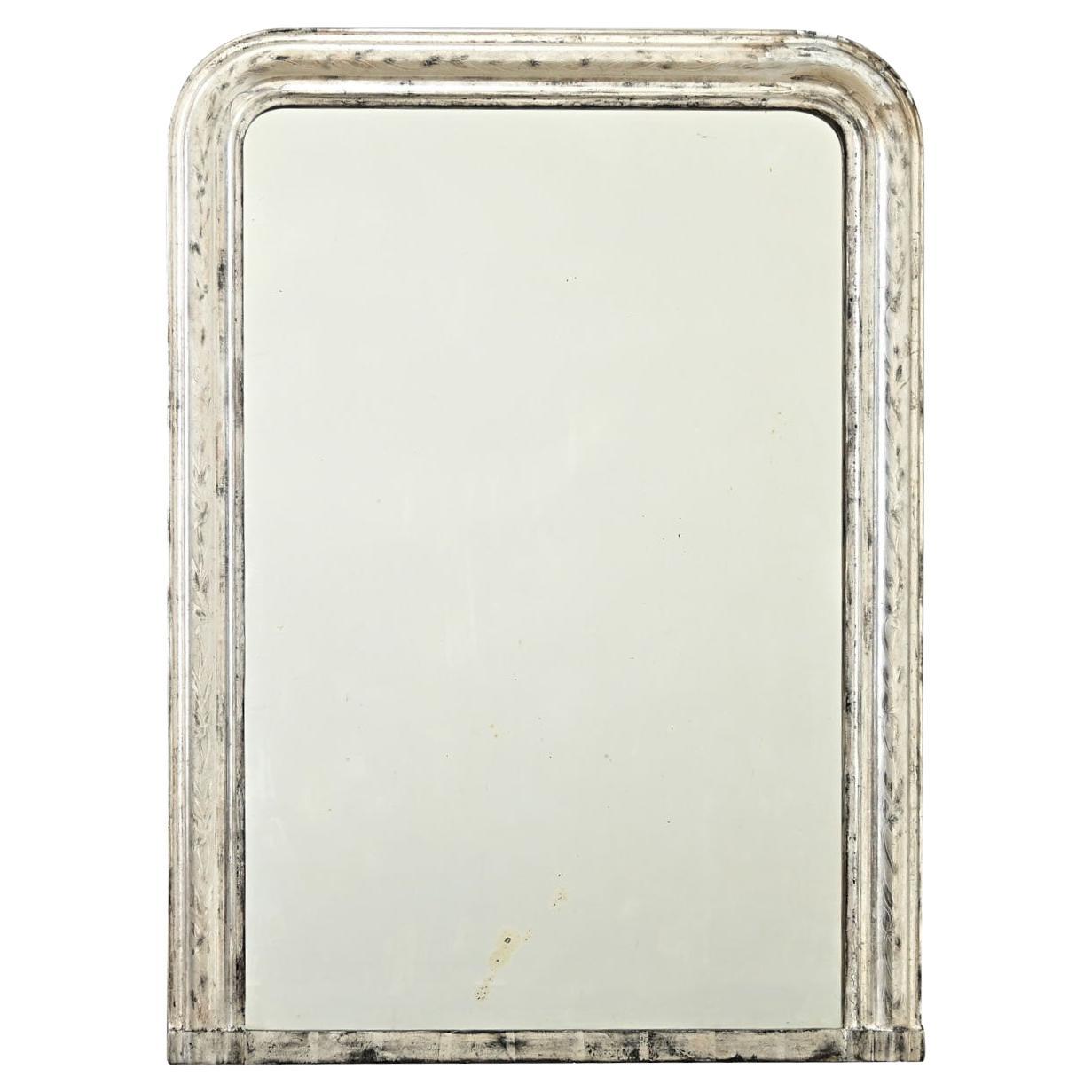 French Silver Gilt Louis Philippe Mantel Mirror