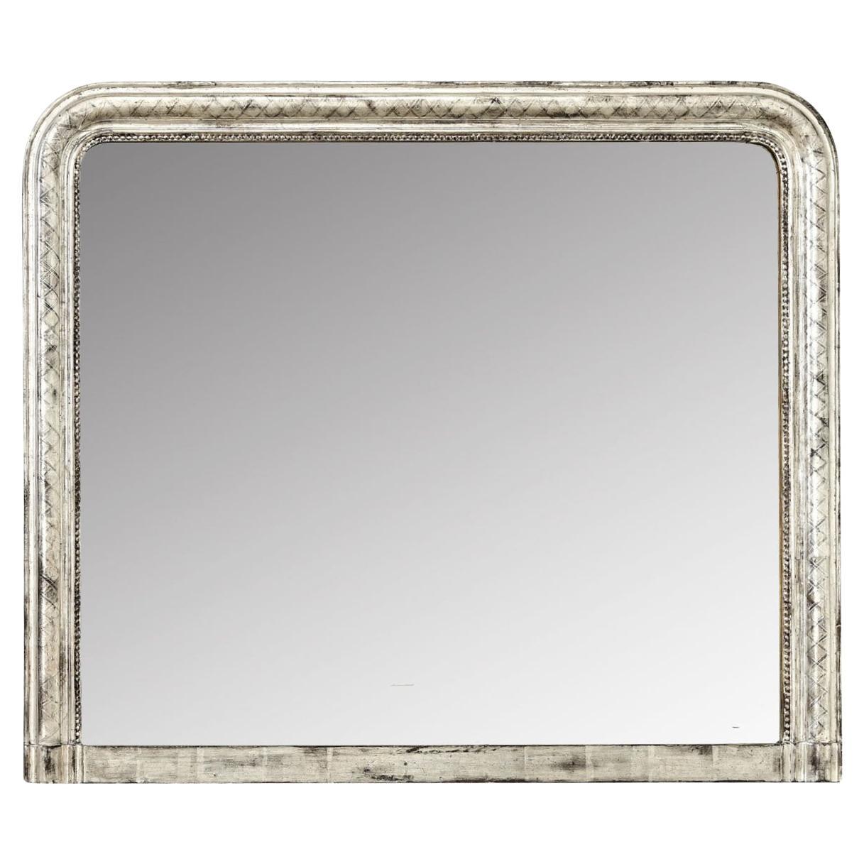 French Silver Gilt Louis Philippe Mantel Mirror