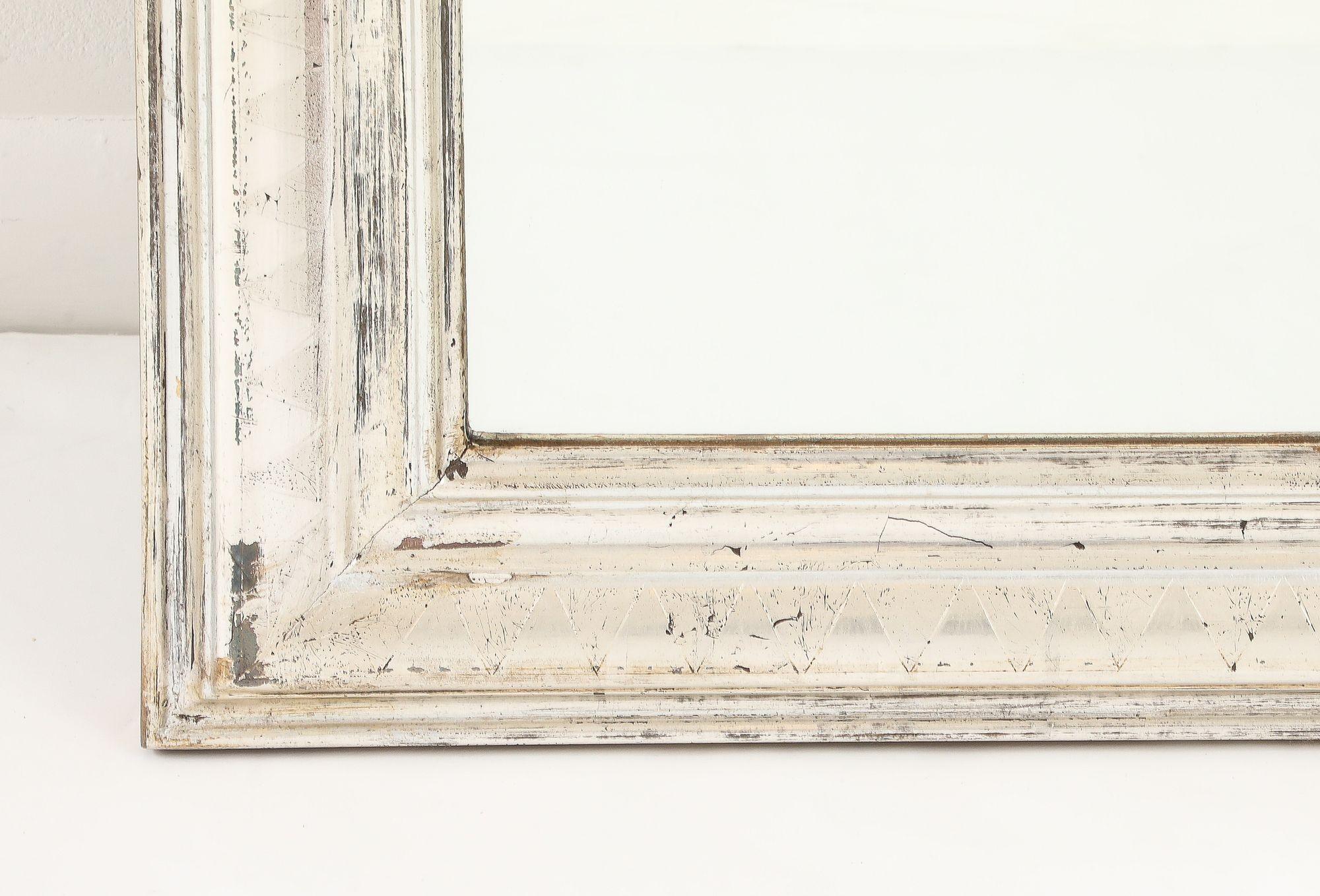 Französisch Silber vergoldet Louis Philippe Spiegel, Ende 19. im Angebot 6