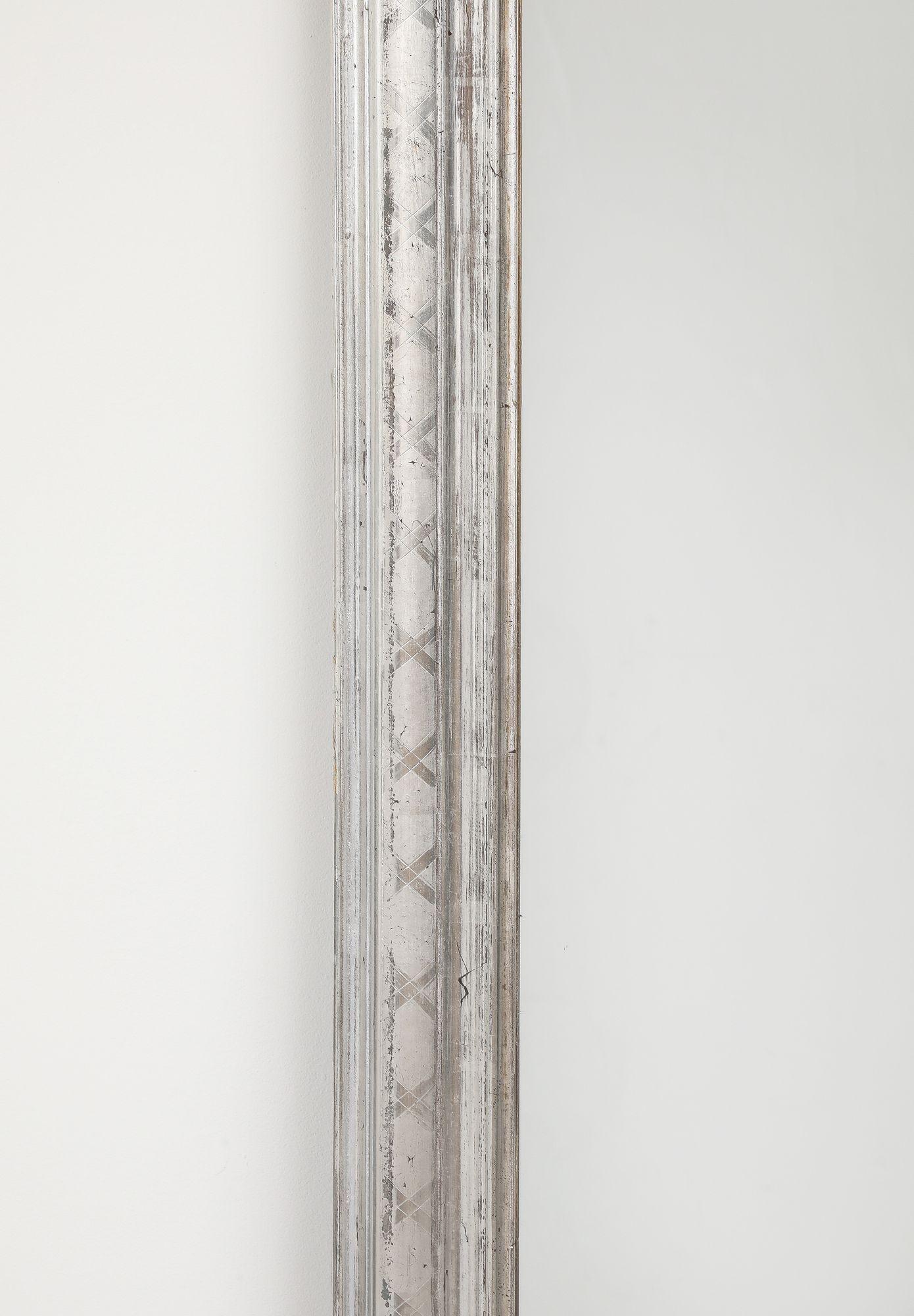 Französisch Silber vergoldet Louis Philippe Spiegel, Ende 19. im Angebot 7