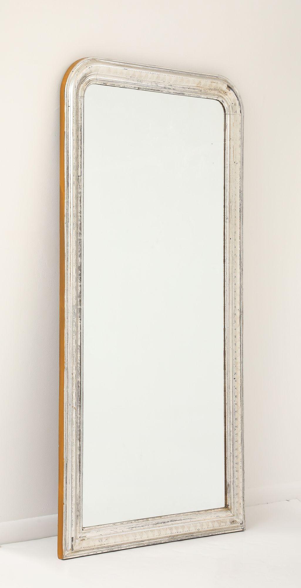Französisch Silber vergoldet Louis Philippe Spiegel, Ende 19. im Angebot 9