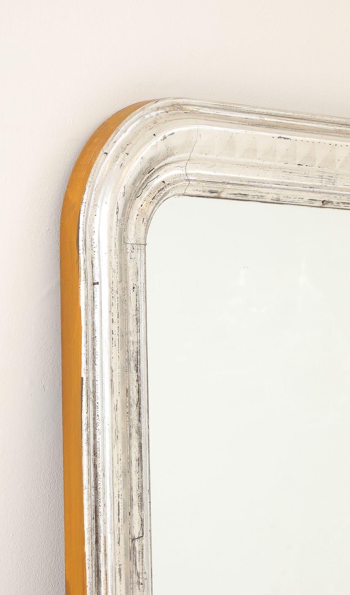 Französisch Silber vergoldet Louis Philippe Spiegel, Ende 19. im Angebot 12
