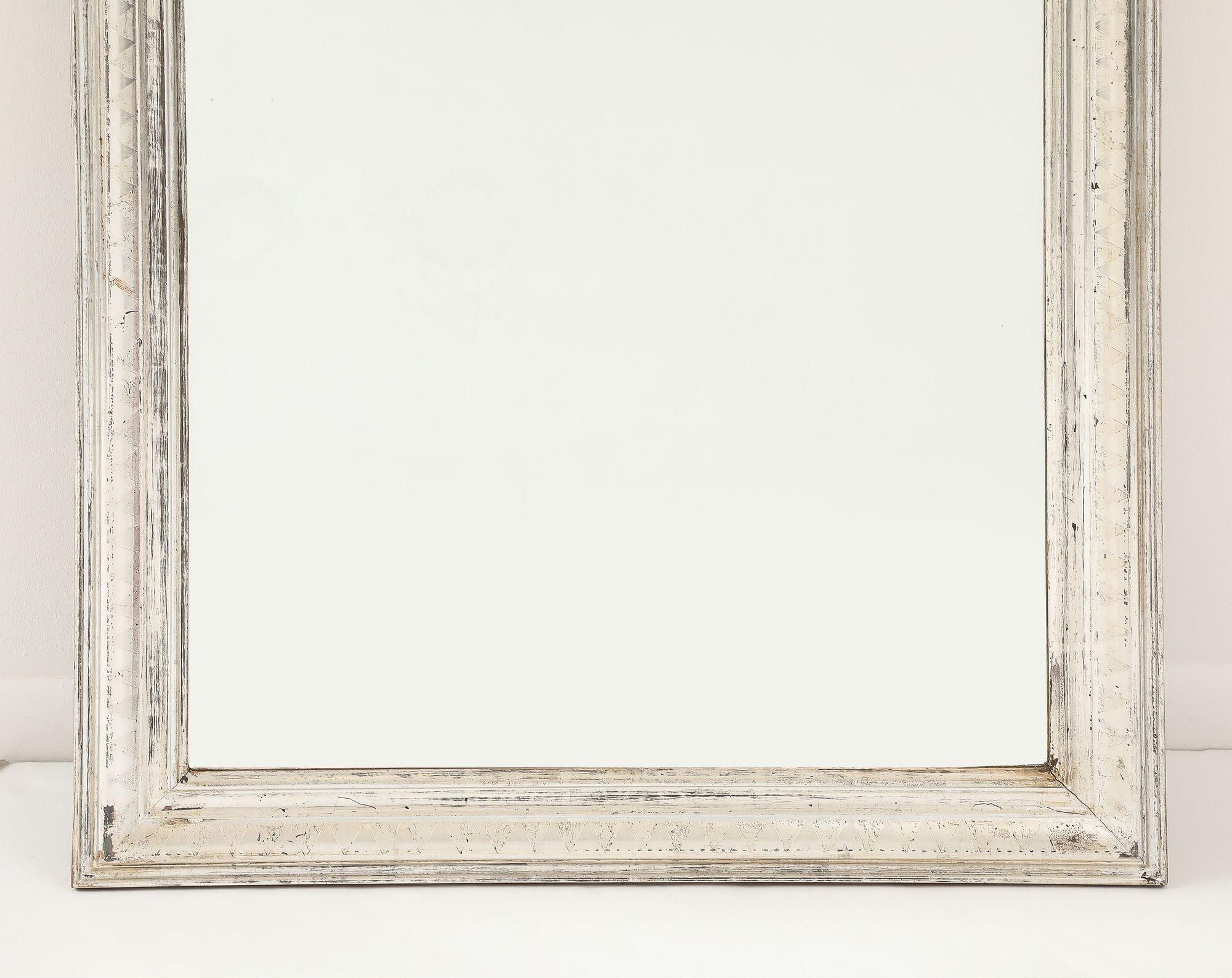 Französisch Silber vergoldet Louis Philippe Spiegel, Ende 19. im Angebot 4