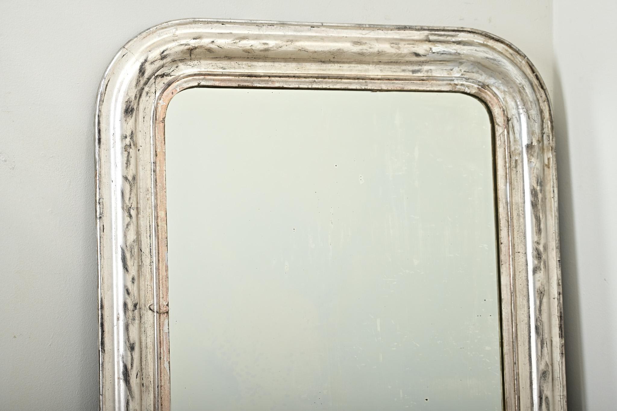 Dorato Specchio francese d'argento dorato Louis Philippe Petit in vendita