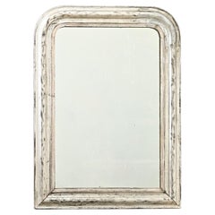 French Silver Gilt Louis Philippe Petite Mirror