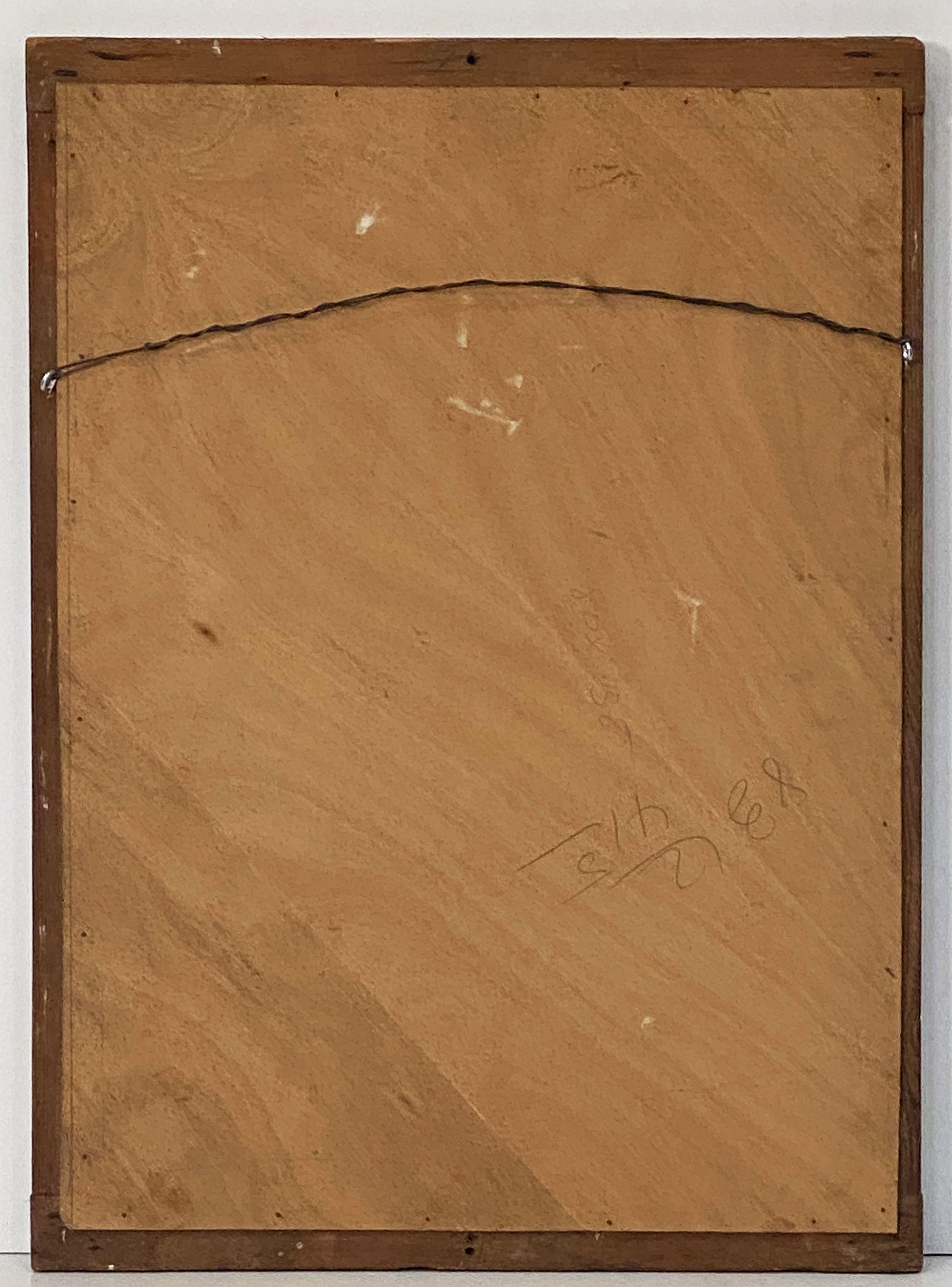 French Silver Gilt Rectangular Mirror with Ripple Edge Frame (H 34 x W 24 5/8) 8