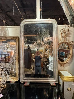 French Silver Leaf Louis Philippe Mirror