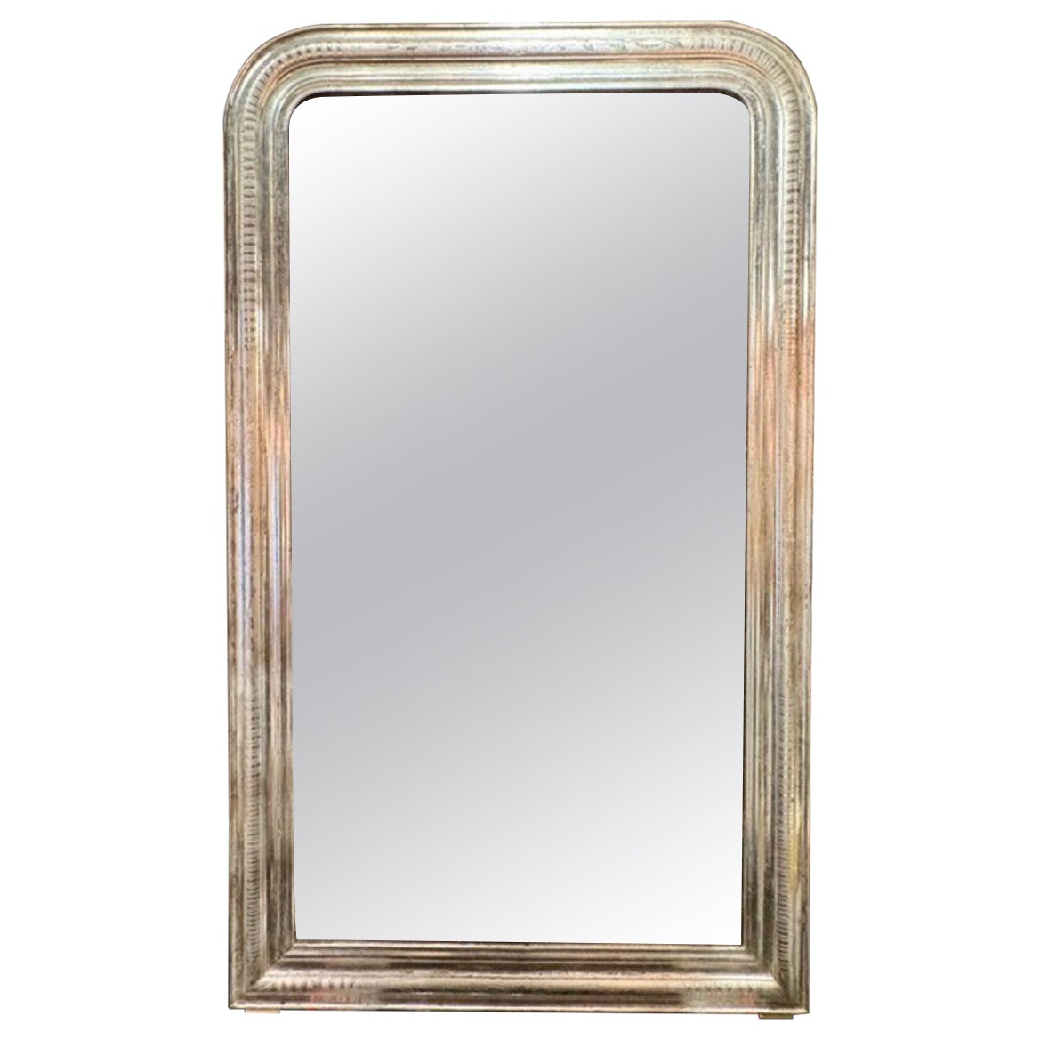 French Silver Leaf Louis Philippe Mirror