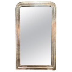 French Silver Leaf Louis Philippe Mirror