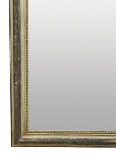 French Silver Leaf Overmantel Mirror
