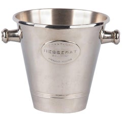French Silver Metal Ice Bucket for Champagne Besserat, 1970s