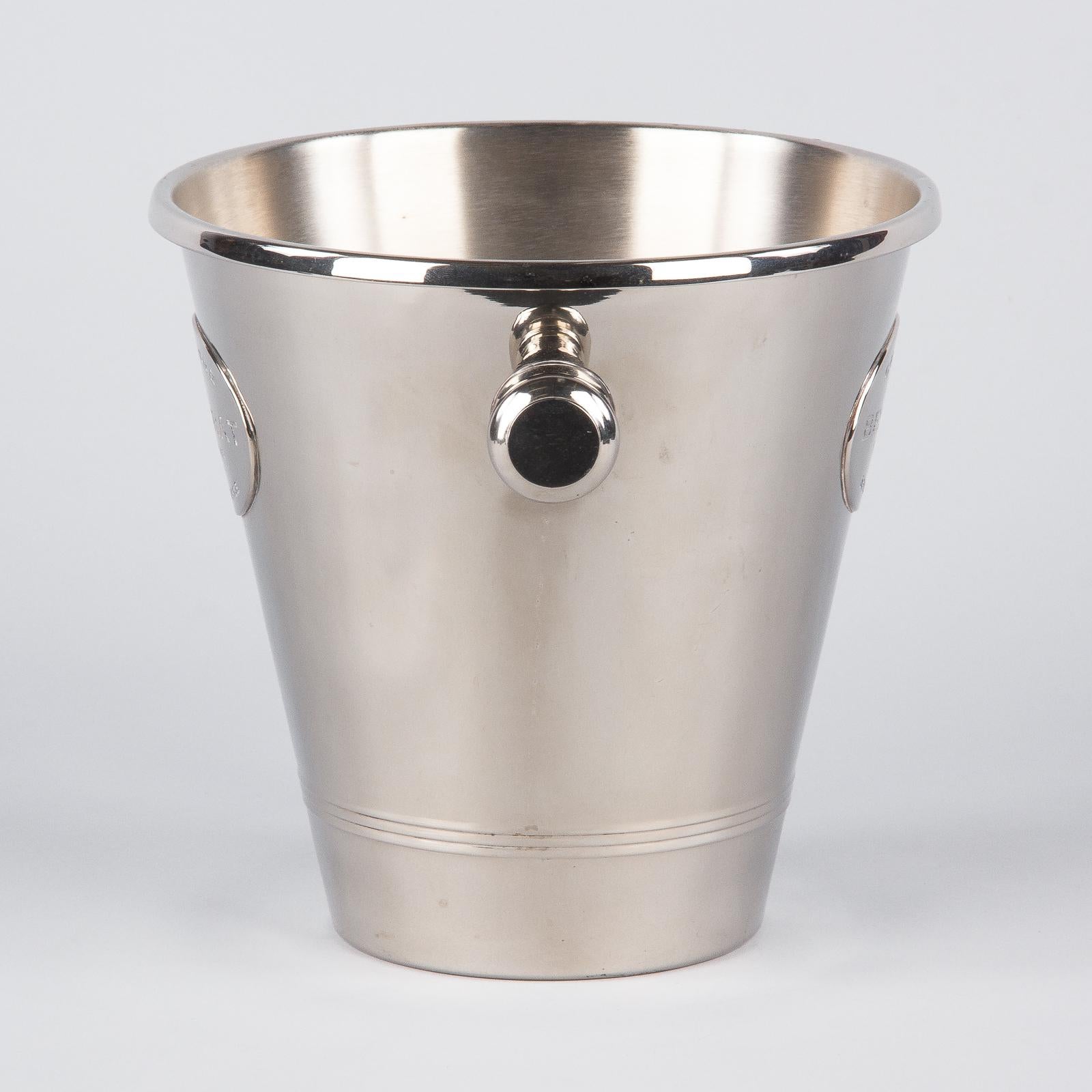 French Silver Metal Ice Bucket for Champagne Besserat 6