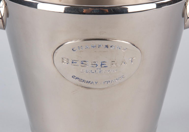 Seau à Champagne Métal Léger – BESSERAT BELLEFONT ARGIT EPERNAY – Vintage Collection