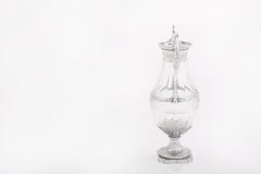 French Silver Mounted / Cut Glass Decorative Vase