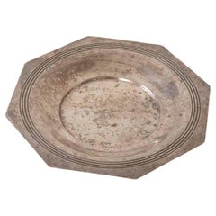 Piatto ottagonale in argento francese