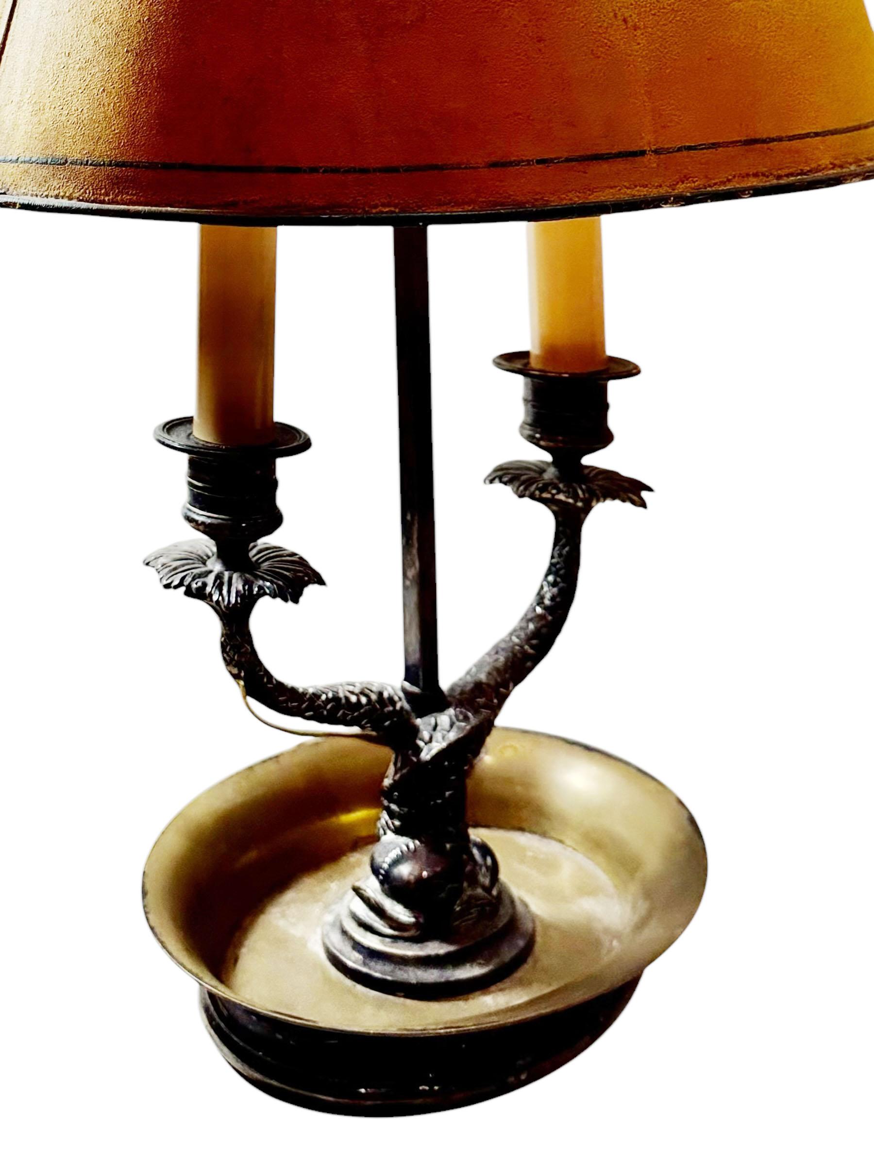 Lampe à bulle en métal argenté français Bon état - En vente à Tampa, FL