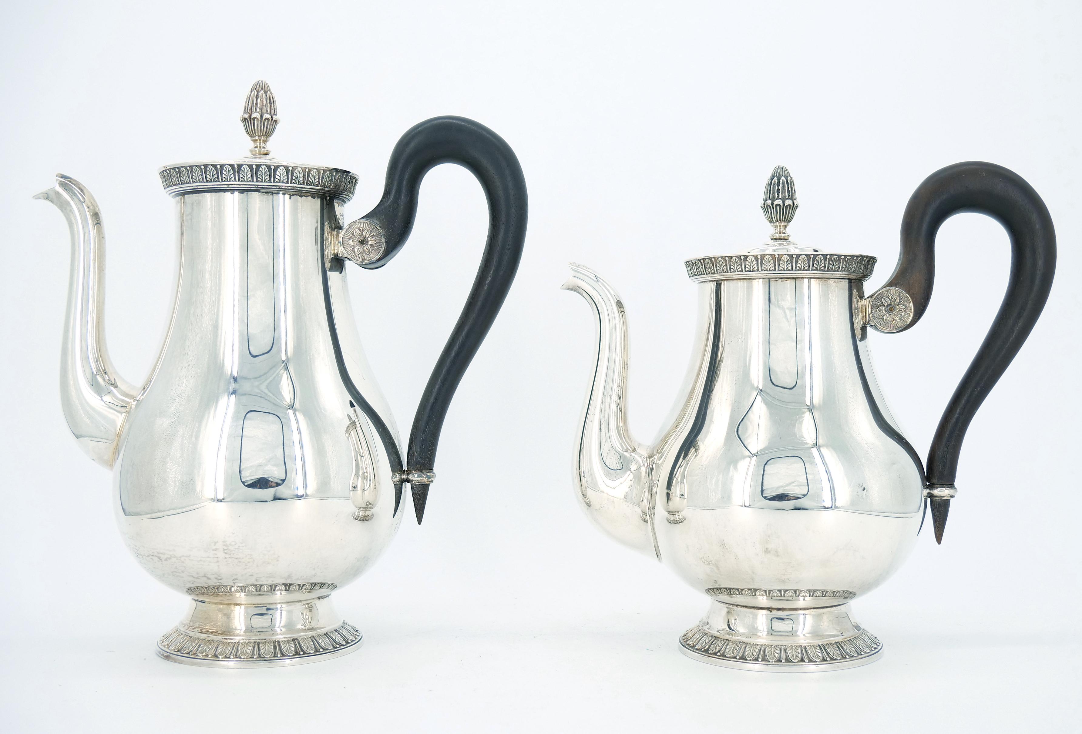 20th Century French Silver Plate Five Piece Tea / Coffee Service by Christofle
