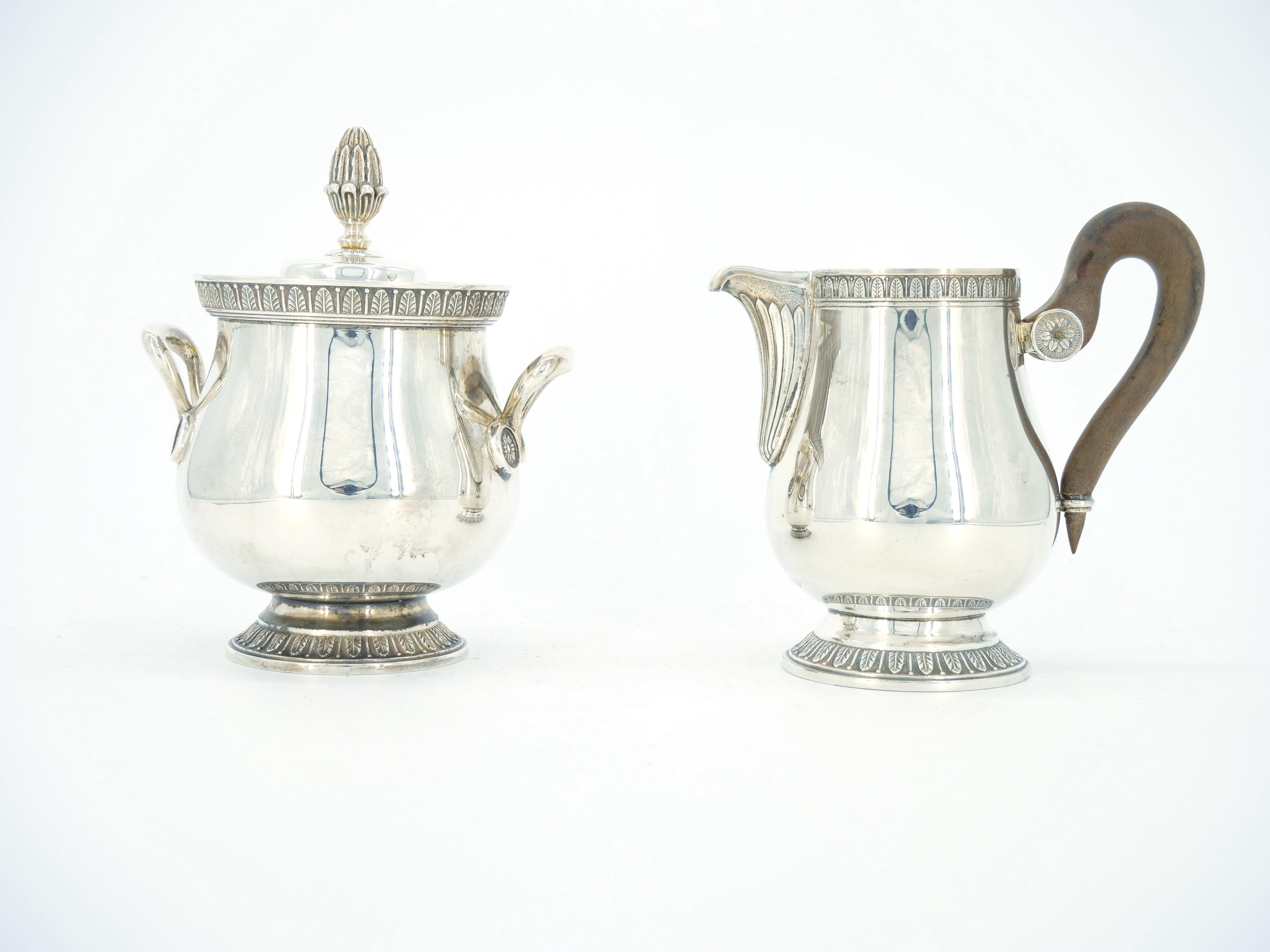 French Silver Plate Five Piece Tea / Coffee Service by Christofle 1