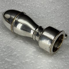 French Silver Plate Lamb Bone Handle Holder