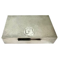 French Silver Plate Lined Deco Box