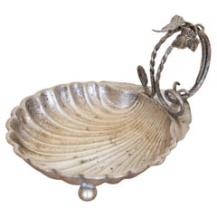 French Silver Plate Shell Vide Poche