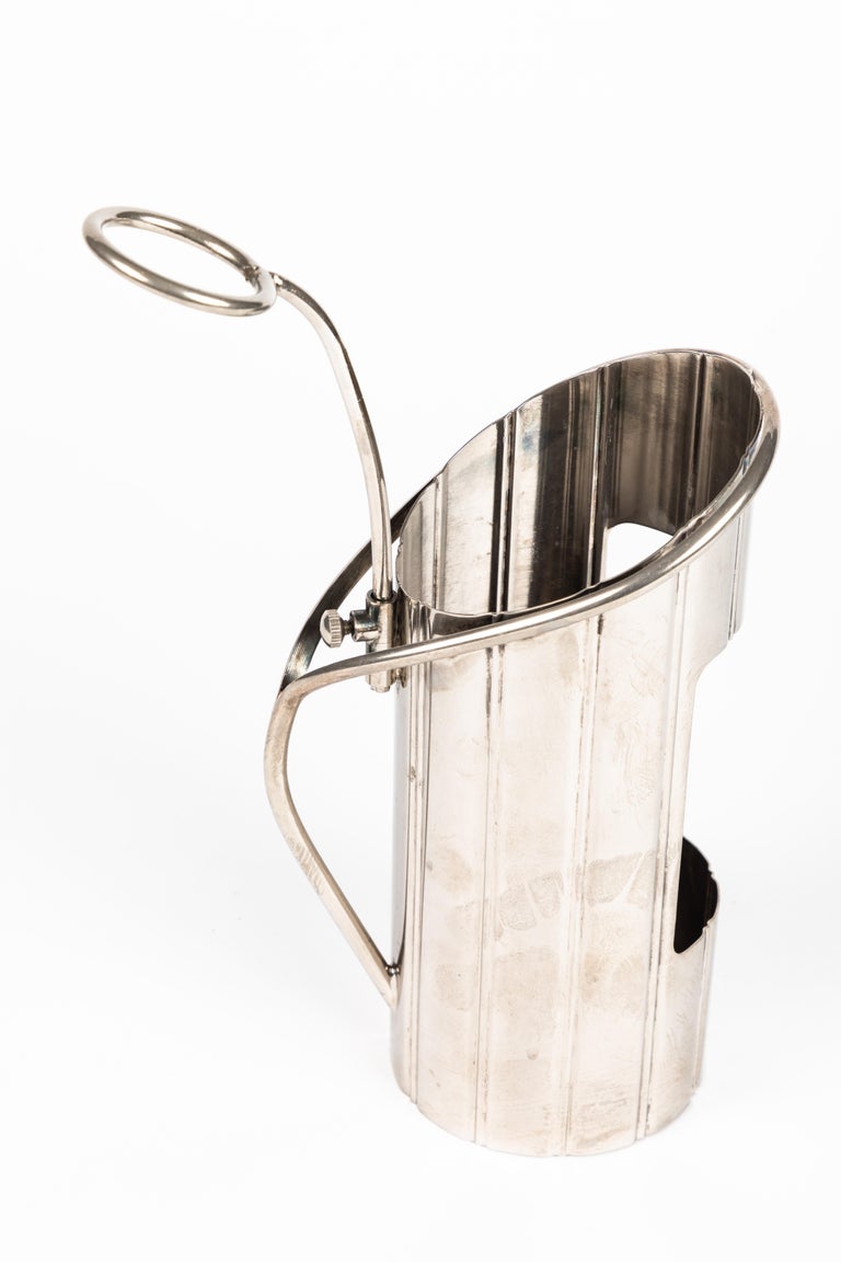 French Silver Plate Wine Bottle Server at 1stDibs