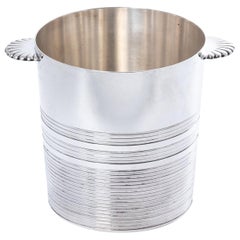 French Silver Plate Wine Cooler