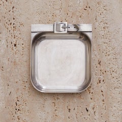 French Silver-Plated Belt Vide Poche by Maria Pergay, 1960s