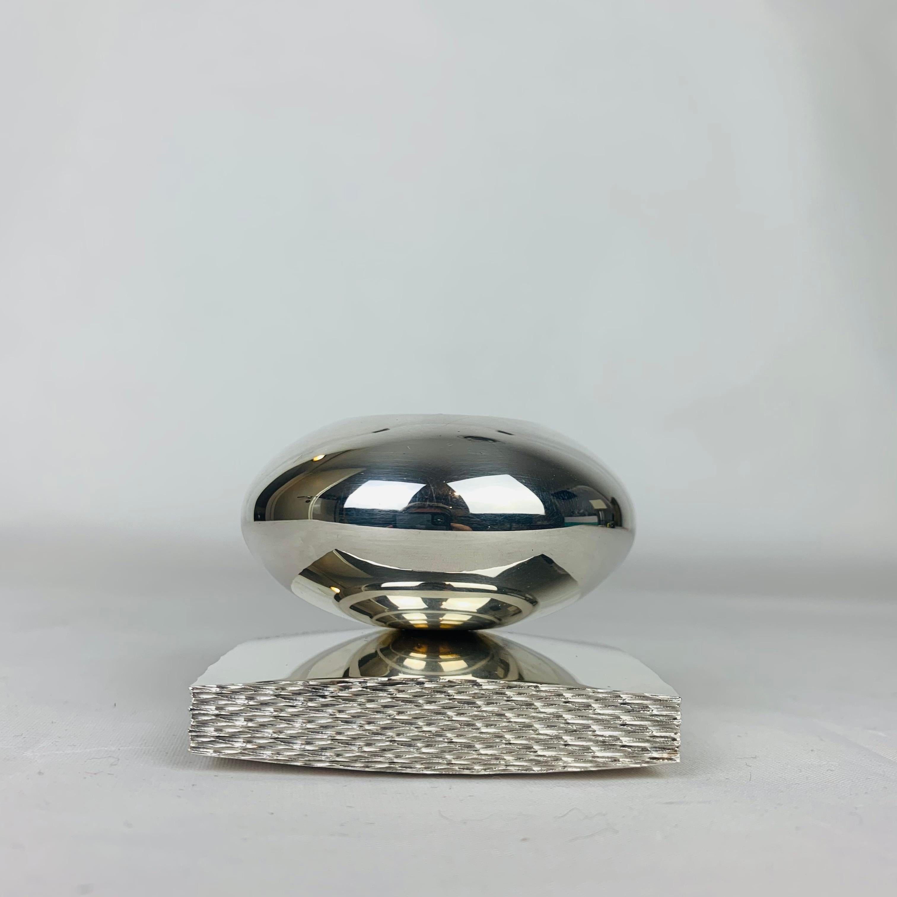 Fine XX secolo Portacandele francese placcato argento, bronzo, anni '70 in vendita