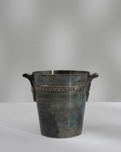 French Silver-Plated Champagne Bucket, Compact Form, 20th Century