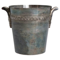 French Silver-Plated Champagne Bucket, Compact Form, 20th Century