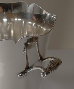 French Silver Plated Champagne Bucket / Wine Cooler by Ercuis, Paris