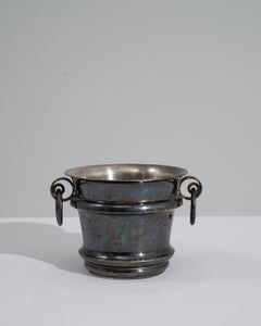 French Silver-Plated Champagne Bucket with Ring Handles, 20th Century