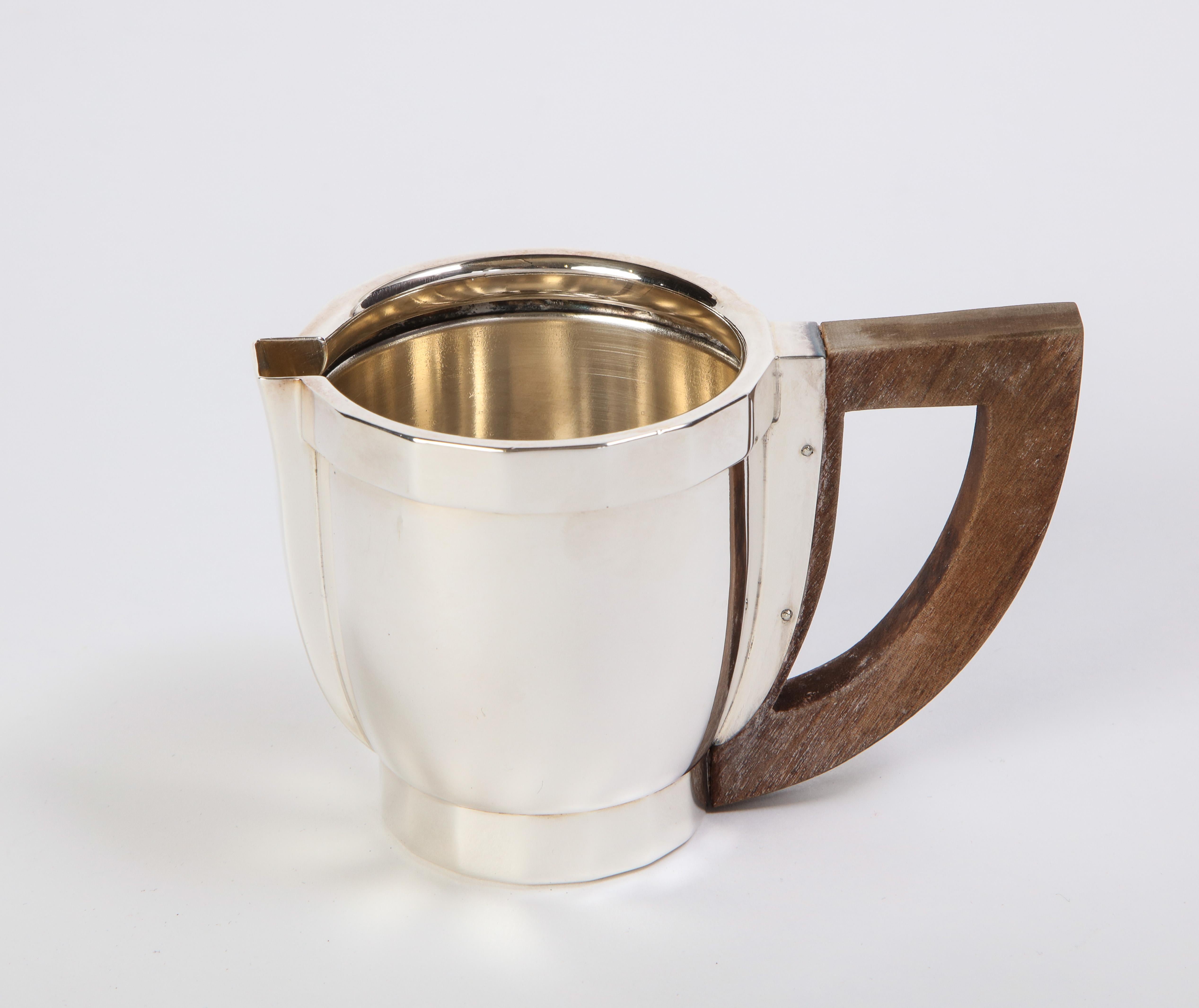 French Silver-Plated Four-Piece Puiforcat Tea and Coffee Service, circa 1990 For Sale 4