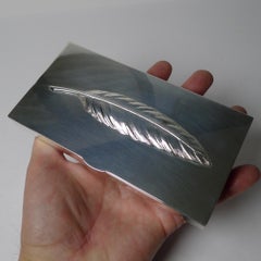 French Silver Plated Modernist Box by Deschamps Freres, Paris, C.1950