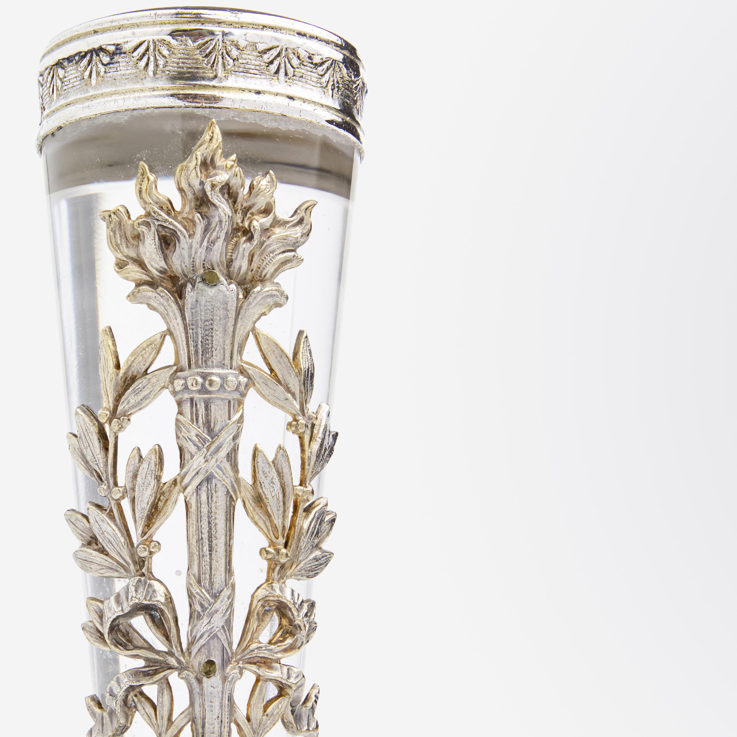 Women's or Men's French Silver & Rock Crystal Desk Seal by Maria Remy