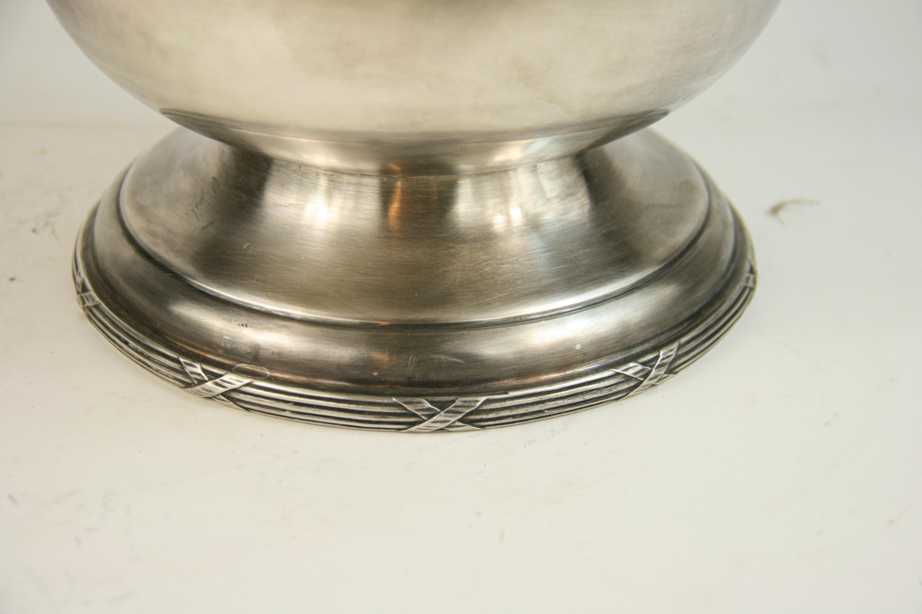 Early 20th Century French Silver Wine Cooler /Ice bucket , circa 1920