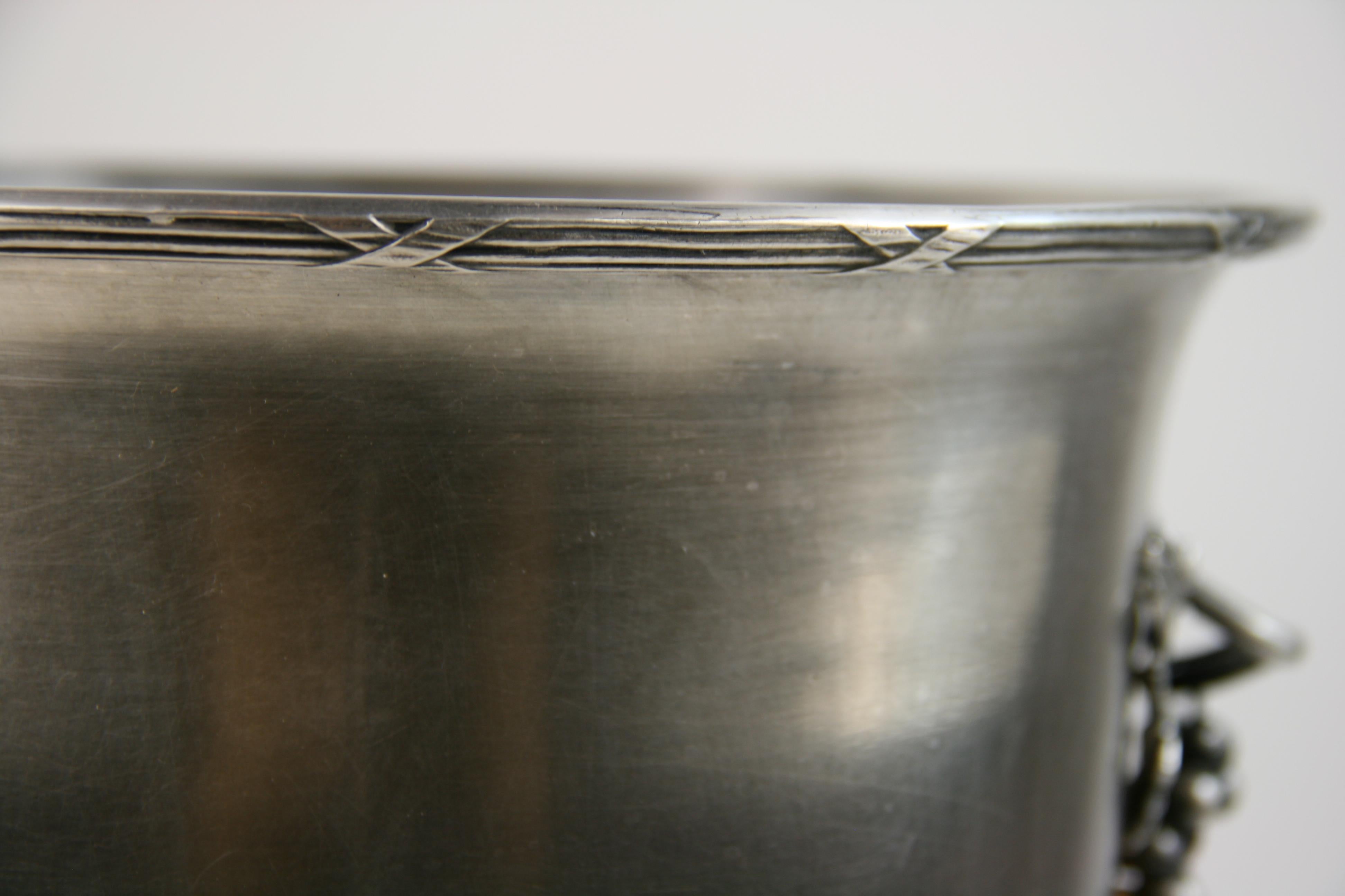 Silver Plate French Silver Wine Cooler /Ice bucket , circa 1920