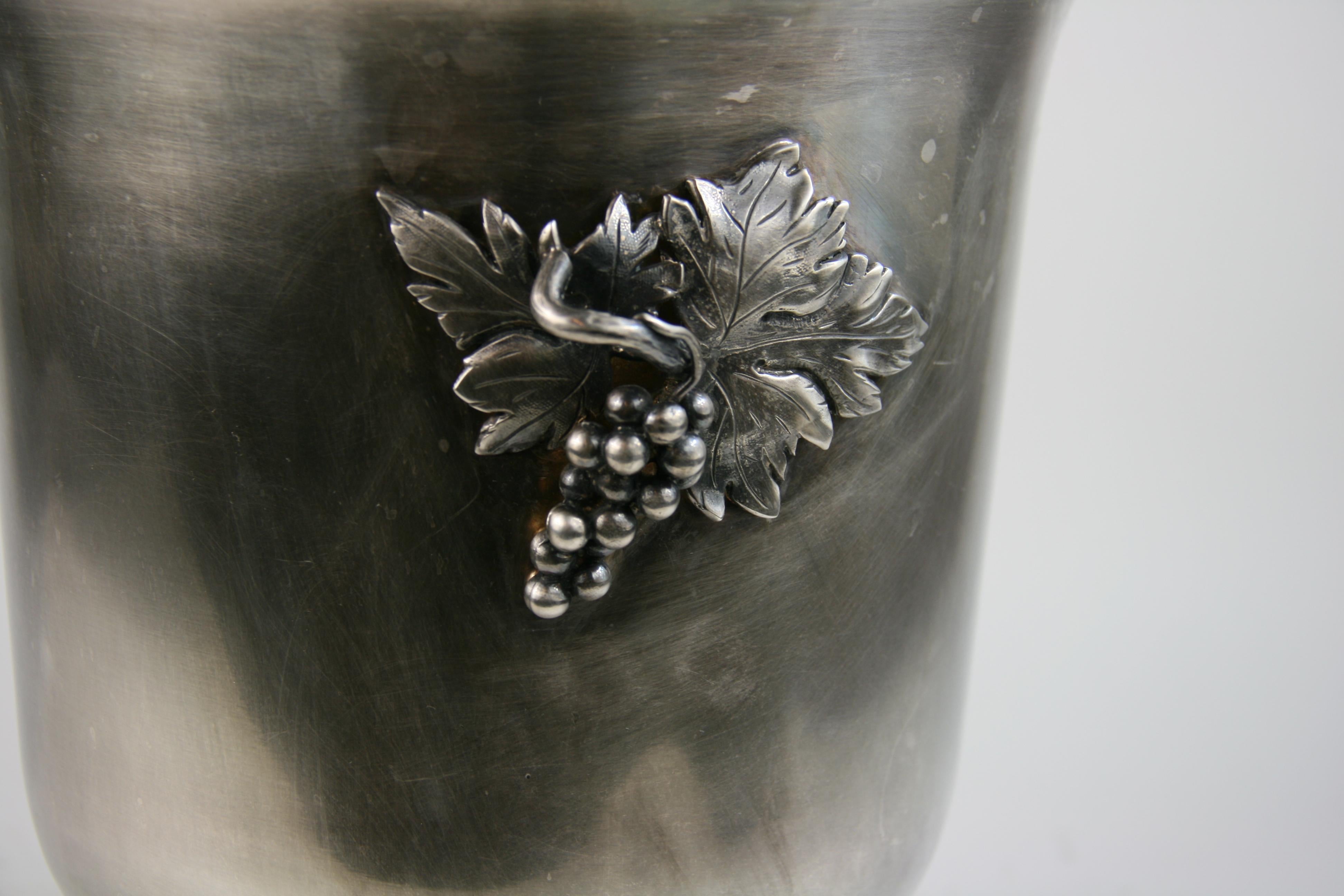 French Silver Wine Cooler /Ice bucket , circa 1920 2