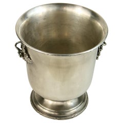 Antique French Silver Wine Cooler /Ice bucket , circa 1920