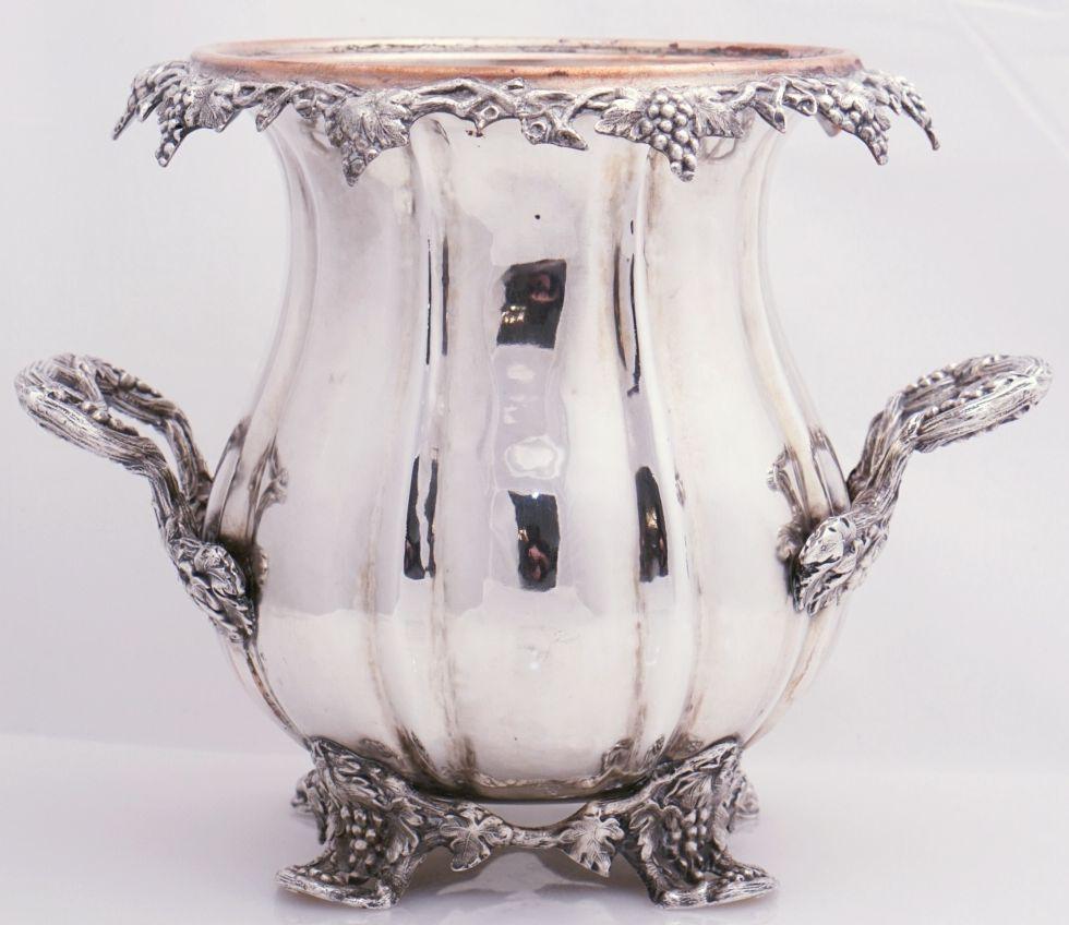 French Silver Wine Coolers with Grape Motif 'Priced Individually' 7
