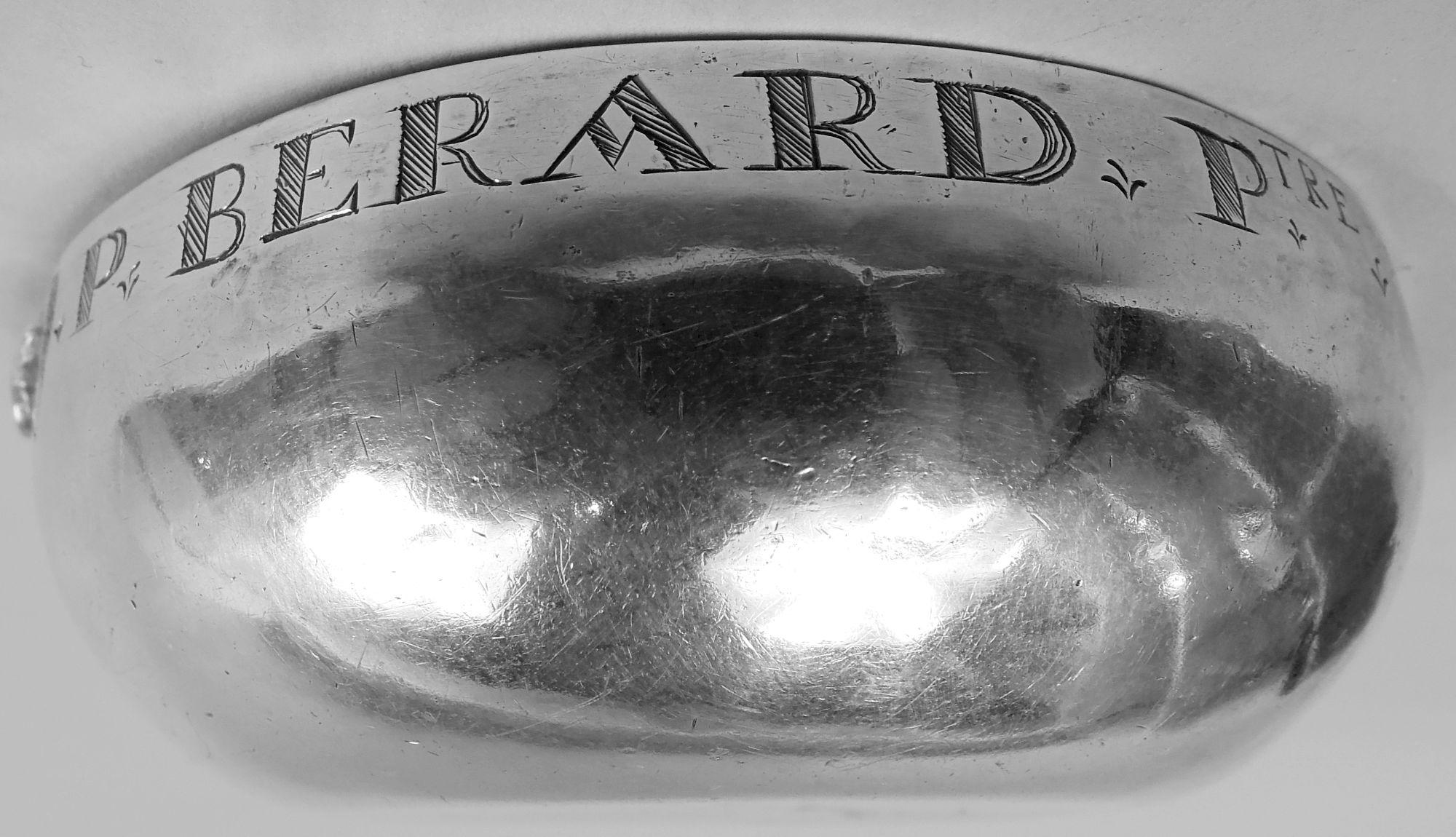 French Silver Wine Taster Formerly Property of Ancien Regime Priest In Good Condition For Sale In New York, NY