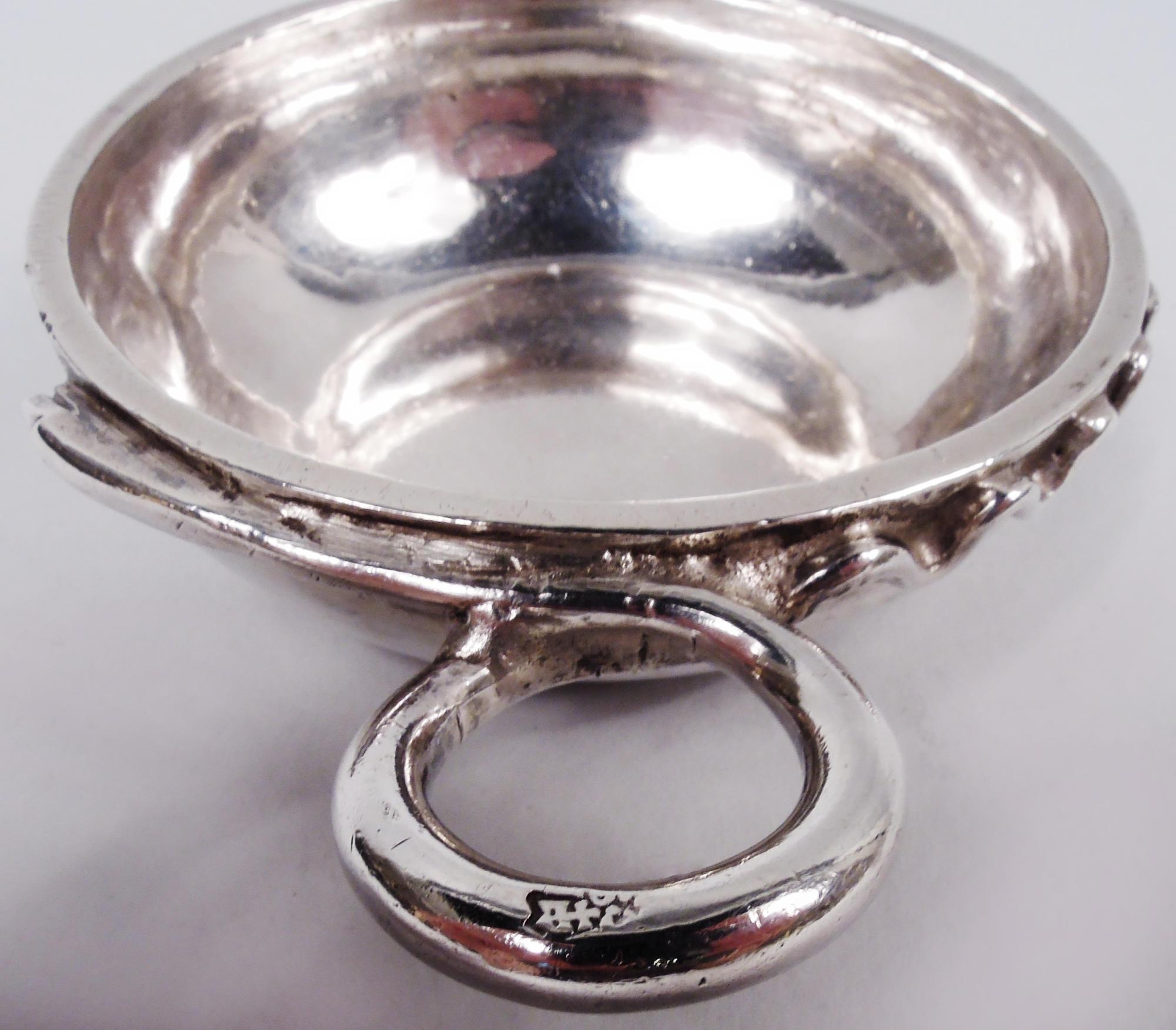 French Silver Wine Taster Formerly Property of Ancien Regime Priest For Sale 1