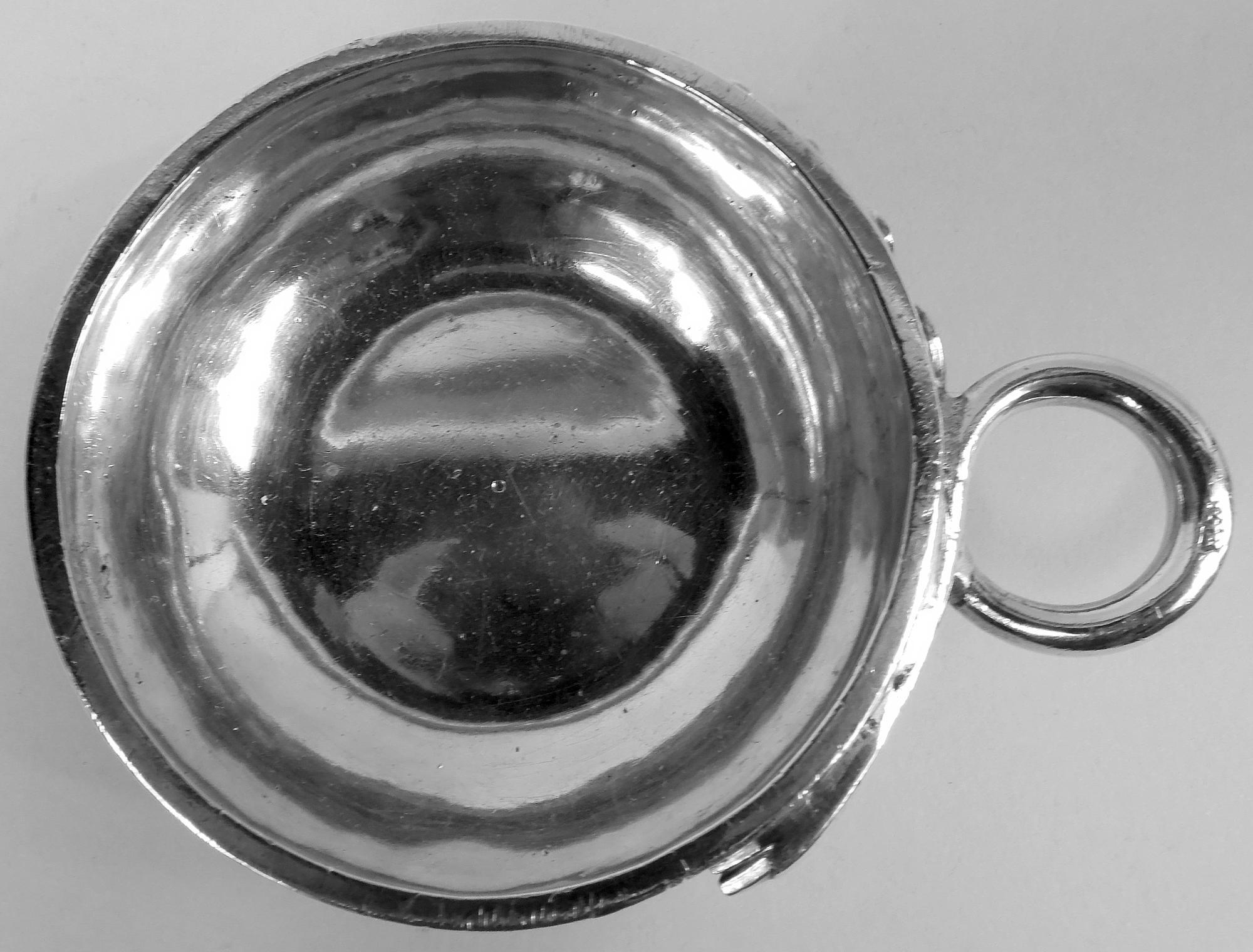 French Silver Wine Taster Formerly Property of Ancien Regime Priest For Sale 3