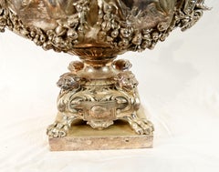 Französische Tafelaufsatzschale aus versilberter Bronze nach Lerolle Fres Napoleon III