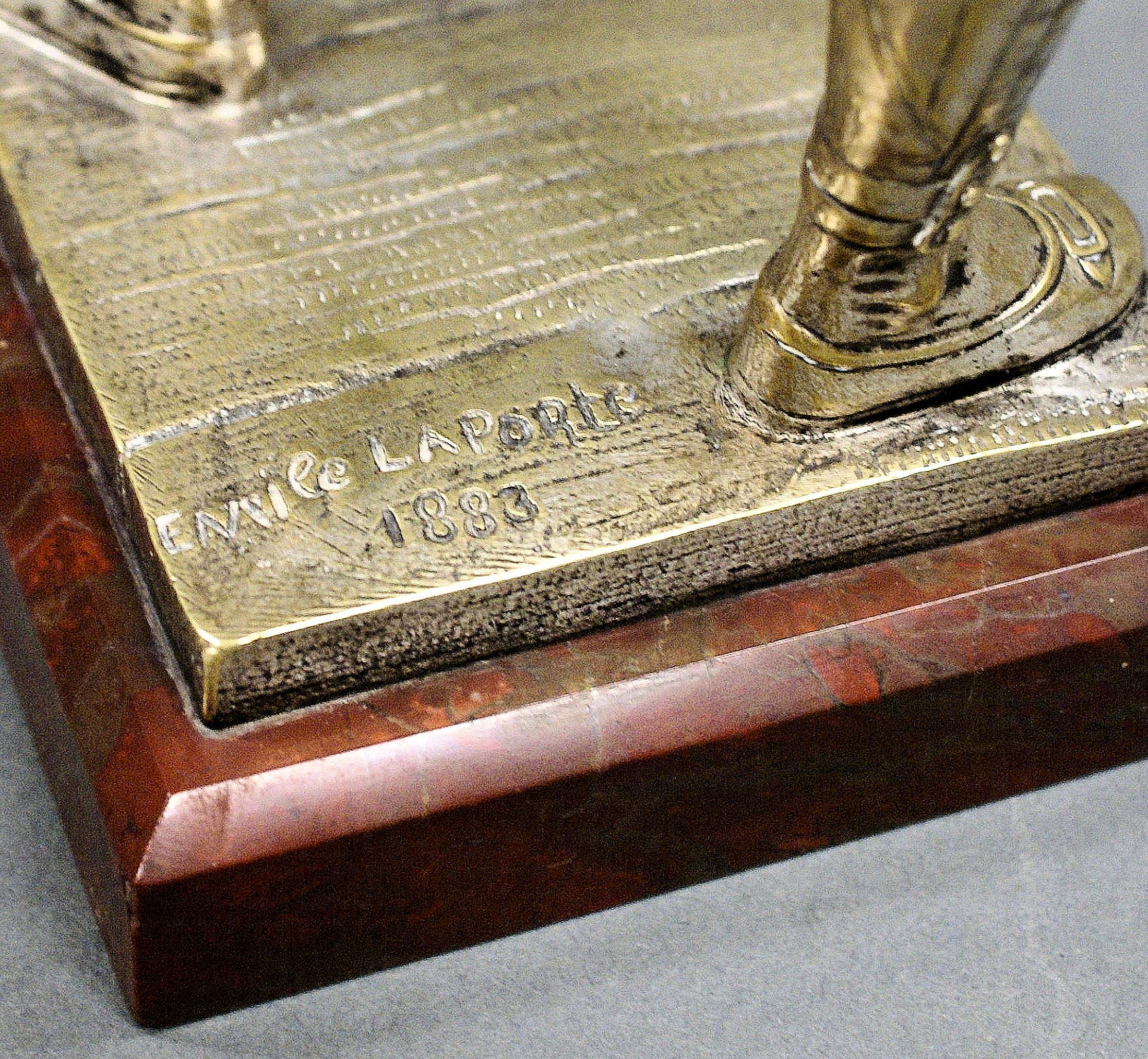French Silvered Bronze Figure of a Harlequin 3