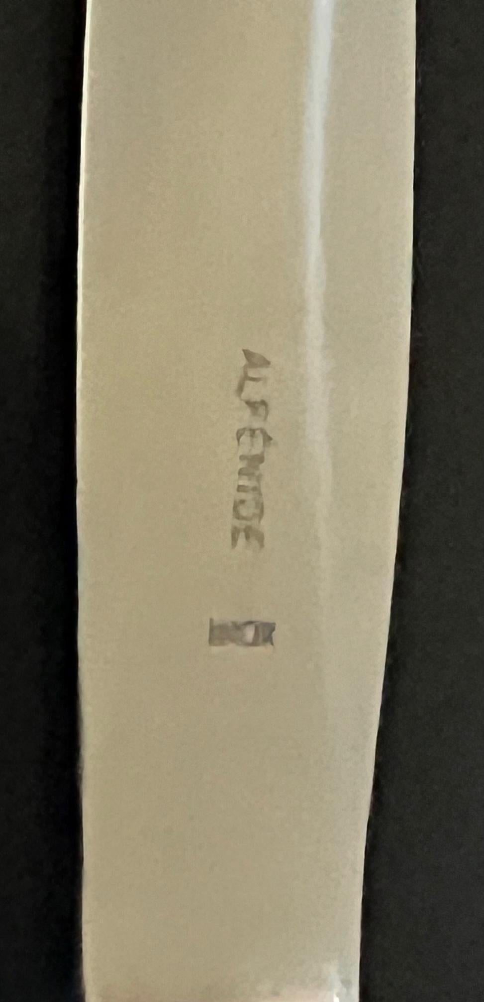 French Silverplated Knives by Christofle -Set of 5 In Good Condition For Sale In Ross, CA