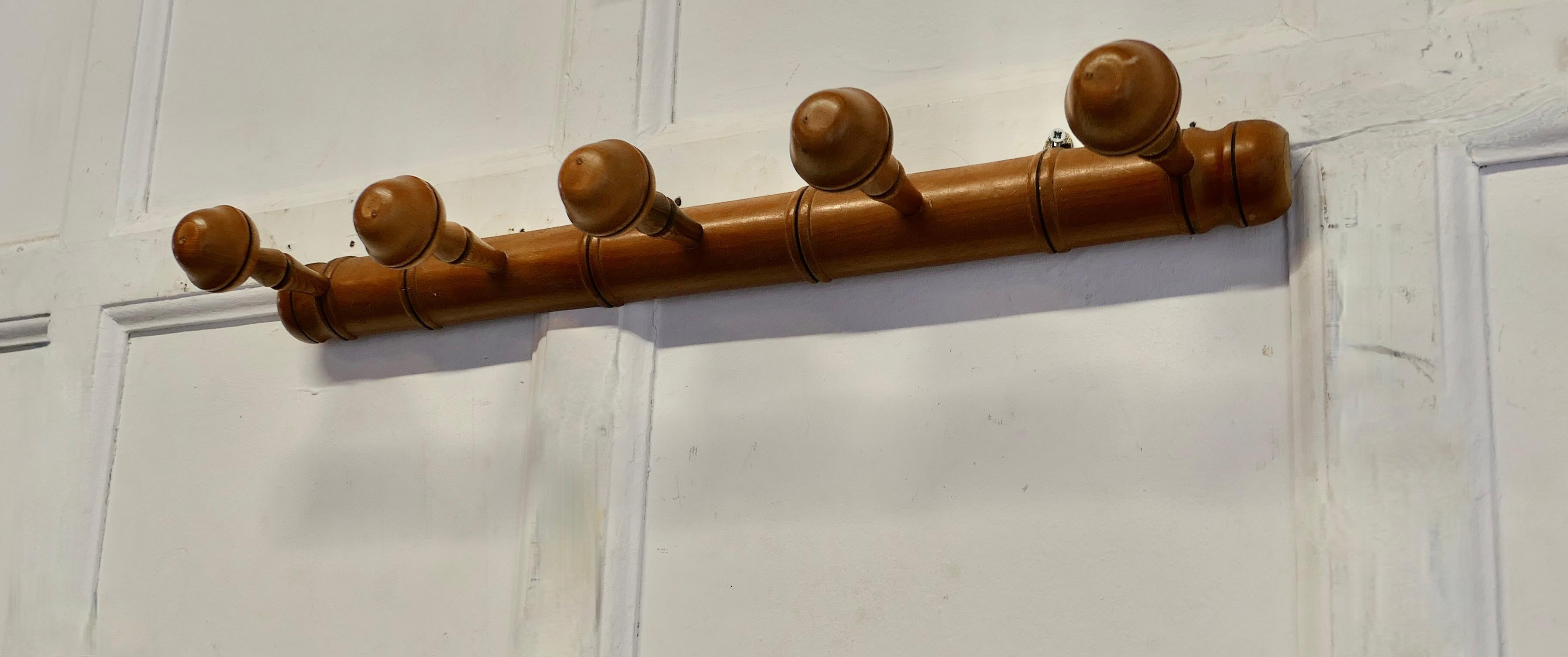 French Provincial French Simulated Bamboo Hat and Coat Wall Rack  A Very attractive Coat Rac