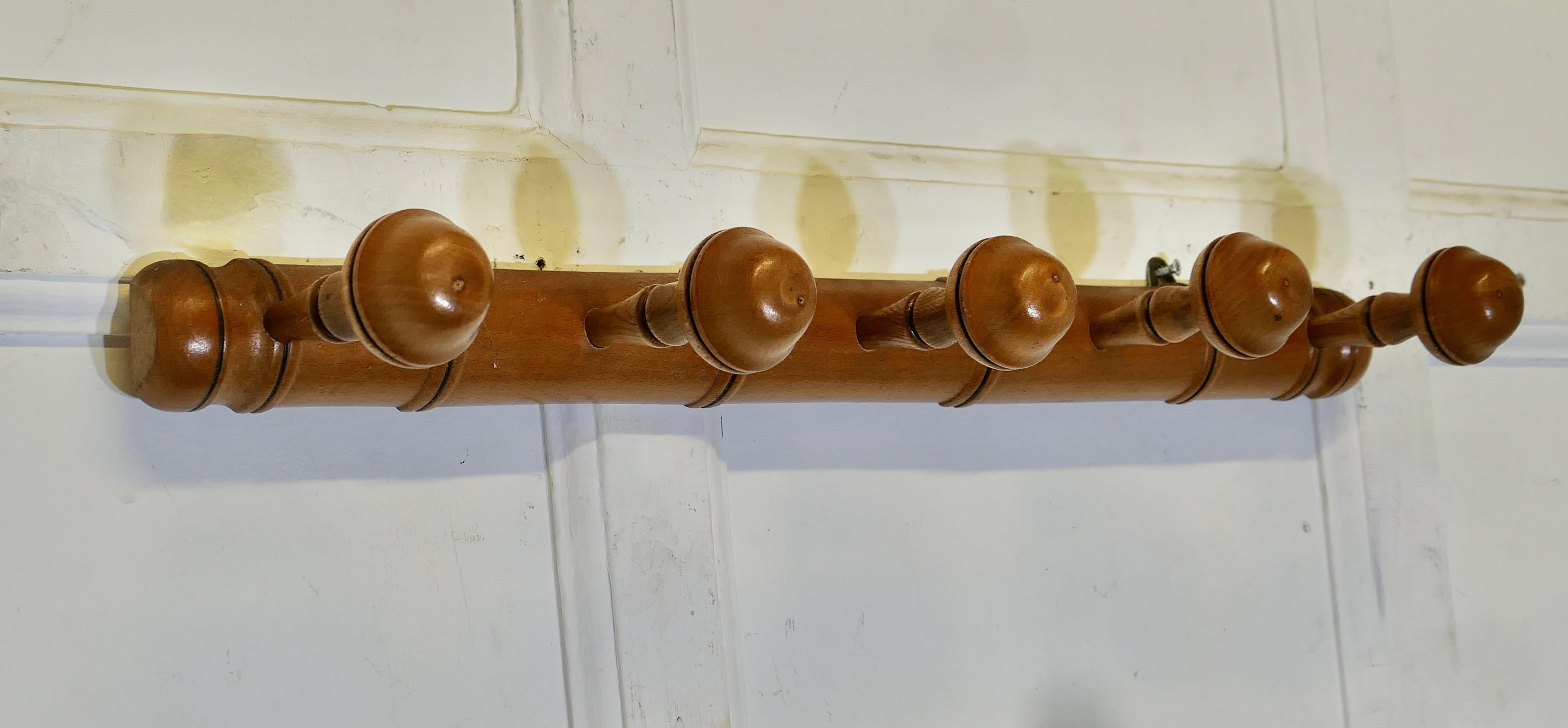 Beech French Simulated Bamboo Hat and Coat Wall Rack  A Very attractive Coat Rac