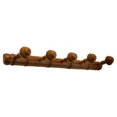 Used French Simulated Bamboo Hat and Coat Wall Rack  A Very attractive Coat Rac